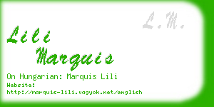 lili marquis business card